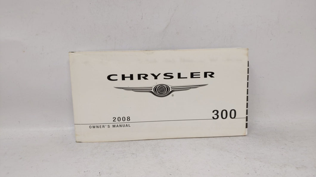 2008 Chrysler 300 Owners Manual Book Guide OEM Used Auto Parts - Oemusedautoparts1.com