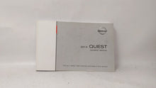 2014 Nissan Quest Owners Manual Book Guide OEM Used Auto Parts - Oemusedautoparts1.com