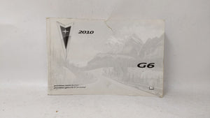 2010 Pontiac G6 Owners Manual Book Guide OEM Used Auto Parts - Oemusedautoparts1.com