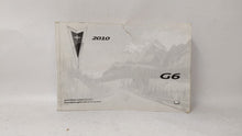 2010 Pontiac G6 Owners Manual Book Guide OEM Used Auto Parts - Oemusedautoparts1.com