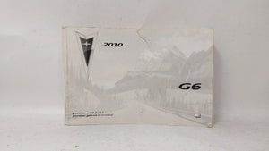 2010 Pontiac G6 Owners Manual Book Guide OEM Used Auto Parts - Oemusedautoparts1.com