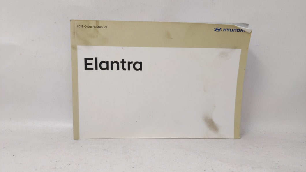 2018 Hyundai Elantra Owners Manual Book Guide OEM Used Auto Parts - Oemusedautoparts1.com