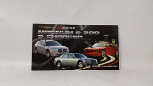 2007 Chrysler 300 Owners Manual Book Guide OEM Used Auto Parts - Oemusedautoparts1.com