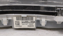 2011 Subaru Legacy Instrument Cluster Speedometer Gauges P/N:85003AJ33A Fits OEM Used Auto Parts - Oemusedautoparts1.com