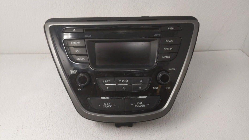 2014-2016 Hyundai Elantra Radio AM FM Cd Player Receiver Replacement P/N:96170-3X156GU Fits 2014 2015 2016 OEM Used Auto Parts - Oemusedautoparts1.com