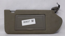 2000-2005 Chevrolet Impala Passenger Right Sun Visor Sunvisor Gray 80837 Mirror - Oemusedautoparts1.com