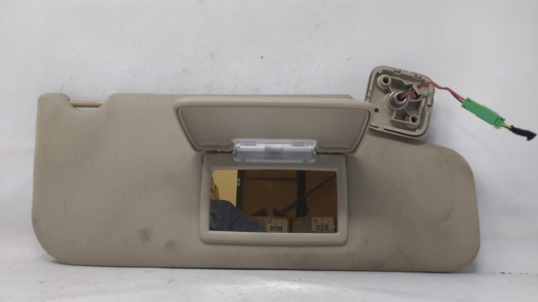 2010-2011 Ford Taurus Passenger Right Sun Visor Sunvisor Beige 82072 Mirror - Oemusedautoparts1.com