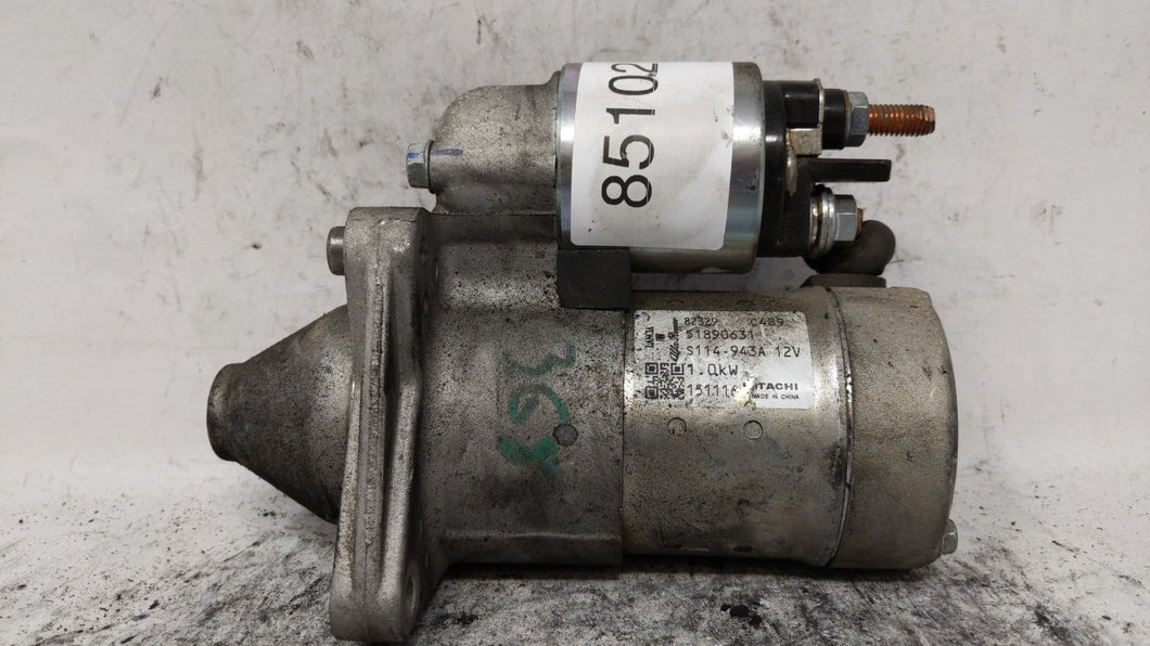 2017 Fiat 124 Spider Car Starter Motor Solenoid OEM P/N:51890631 S114-943A Fits 2014 2015 2016 2018 OEM Used Auto Parts - Oemusedautoparts1.com