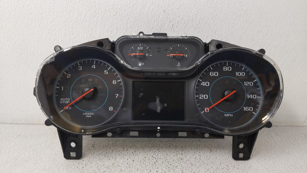 2018 Chevrolet Cruze Instrument Cluster Speedometer Gauges P/N:39084636 42668707 Fits OEM Used Auto Parts - Oemusedautoparts1.com