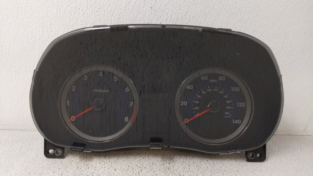 2012-2013 Hyundai Accent Instrument Cluster Speedometer Gauges P/N:94001-1R010 Fits 2012 2013 OEM Used Auto Parts - Oemusedautoparts1.com