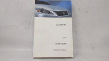 2009 Lexus Is350 Owners Manual Book Guide OEM Used Auto Parts - Oemusedautoparts1.com