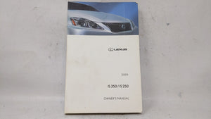 2009 Lexus Is350 Owners Manual Book Guide OEM Used Auto Parts - Oemusedautoparts1.com