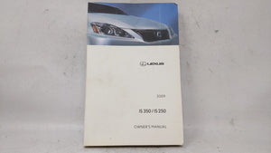 2009 Lexus Is350 Owners Manual Book Guide OEM Used Auto Parts - Oemusedautoparts1.com