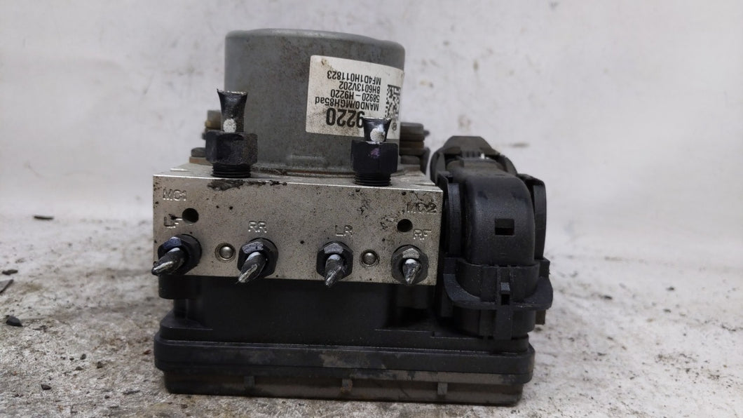 2018-2019 Kia Rio ABS Pump Control Module Replacement P/N:58920-H9220 BE6003V202 Fits 2018 2019 OEM Used Auto Parts